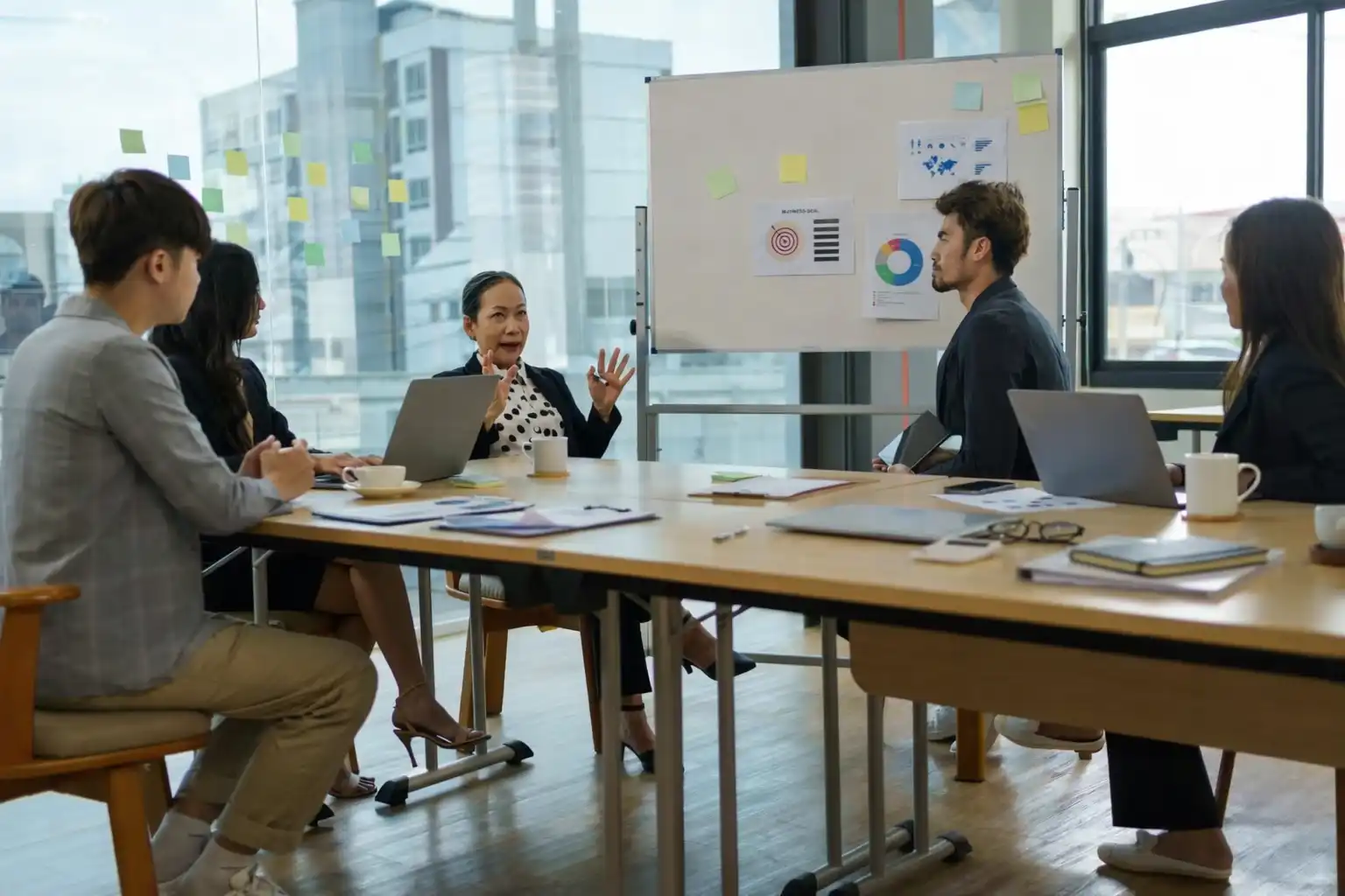 Investors and founders collaborating on strategy and growth planning.